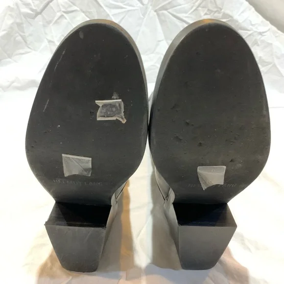 HELMUT LANG SLOUCH TALL HEELED BOOT LEATHER BLACK - Picture 5 of 12